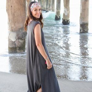 Brand New With Tags! 100% Cotton Sleeveless 'Hangout Dress' Medium Natural Life